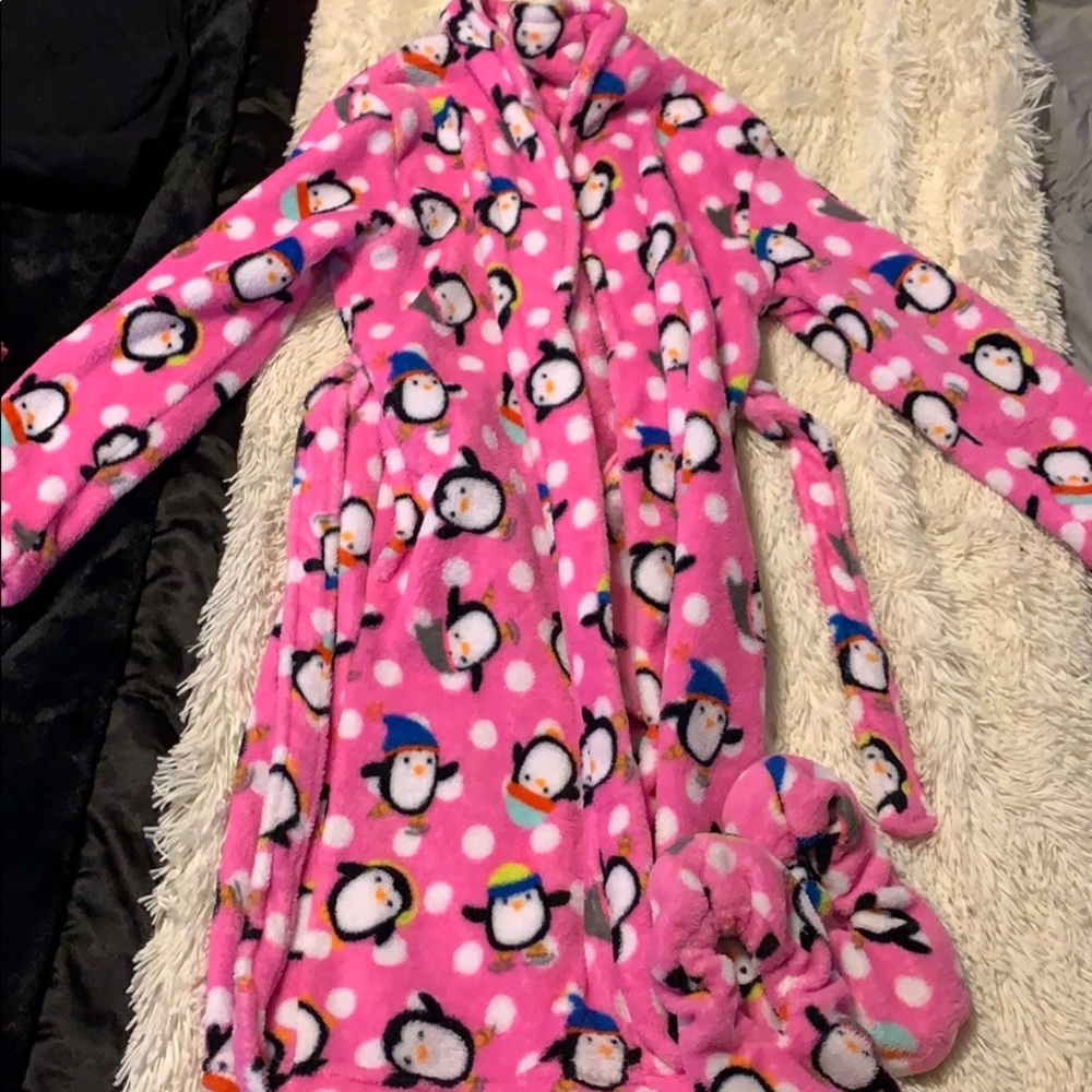 Robe and slippers